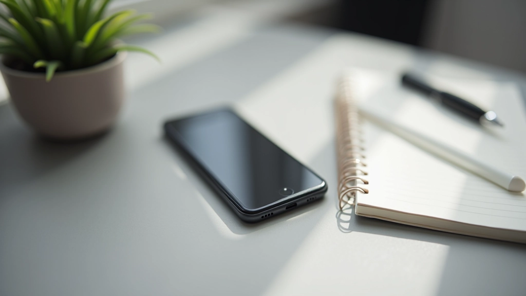 Telefoon ligt weg, focus op het werk